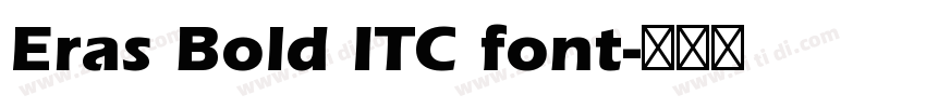 Eras Bold ITC font字体转换